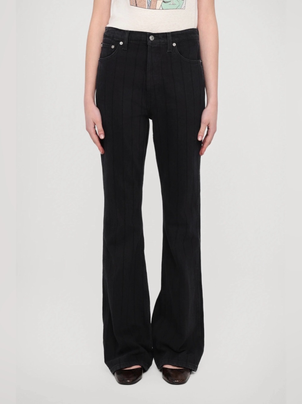RE/DONE The Riding Jean Night Rider High Rise Bootcut Jeans 28 NWT
